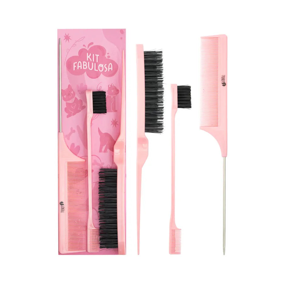 Kit de cepillos para cabello Pelo Fabulosa Trendy KFP2288