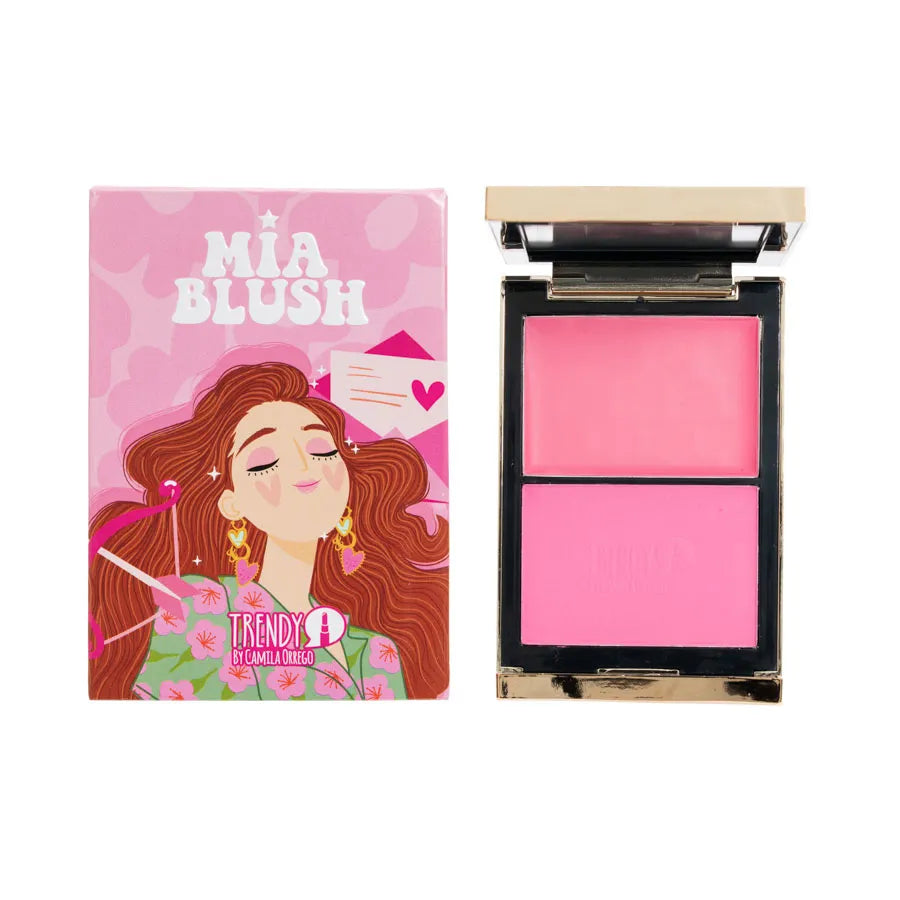 Rubor Dúo Polvo y Crema Mia Blush Trendy