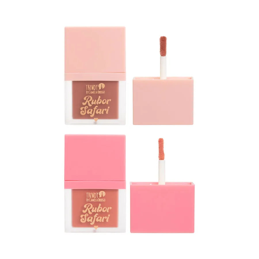 Kit Dúo Rubor Líquido Safari Blush 8 ml Trendy SB18