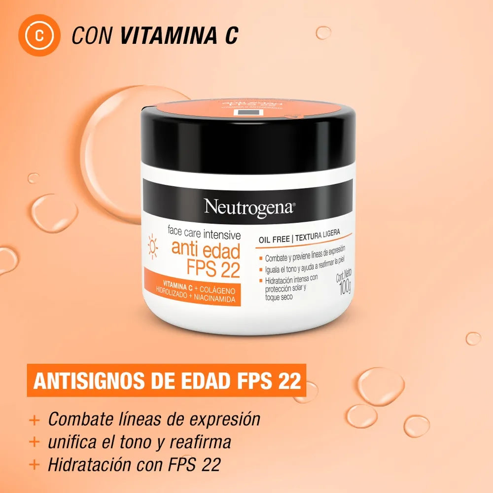 Crema Facial De Día Anti edad Fps22 100G Neutrogena