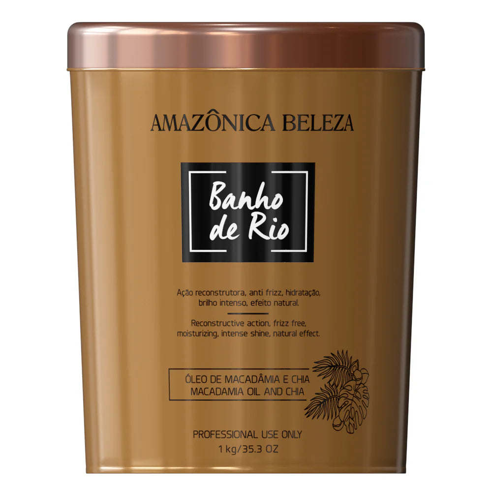 TERAPIA PROFESIONAL ANTI FRIZZ BANHO DE RIO *1000GR AMAZONICA BELEZA
