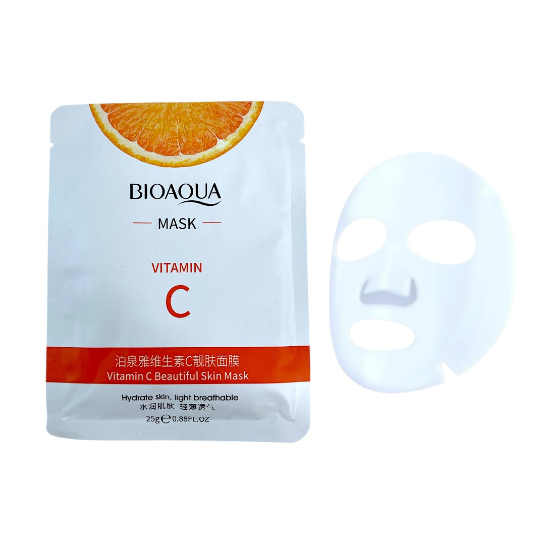Mascarilla Facial en Velo Vitamina C Bioaqua