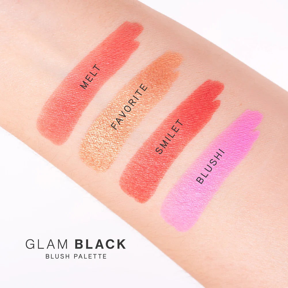 Paleta de rubores Glamblack x4 tonos Atenea