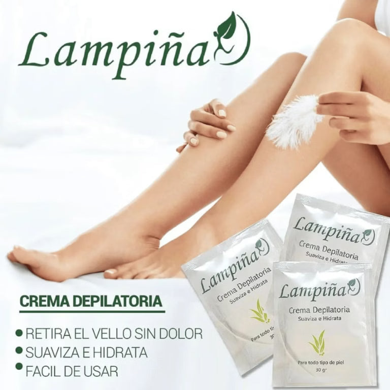 Crema Depilatoria Corporal Sachet 30 g Lampiña