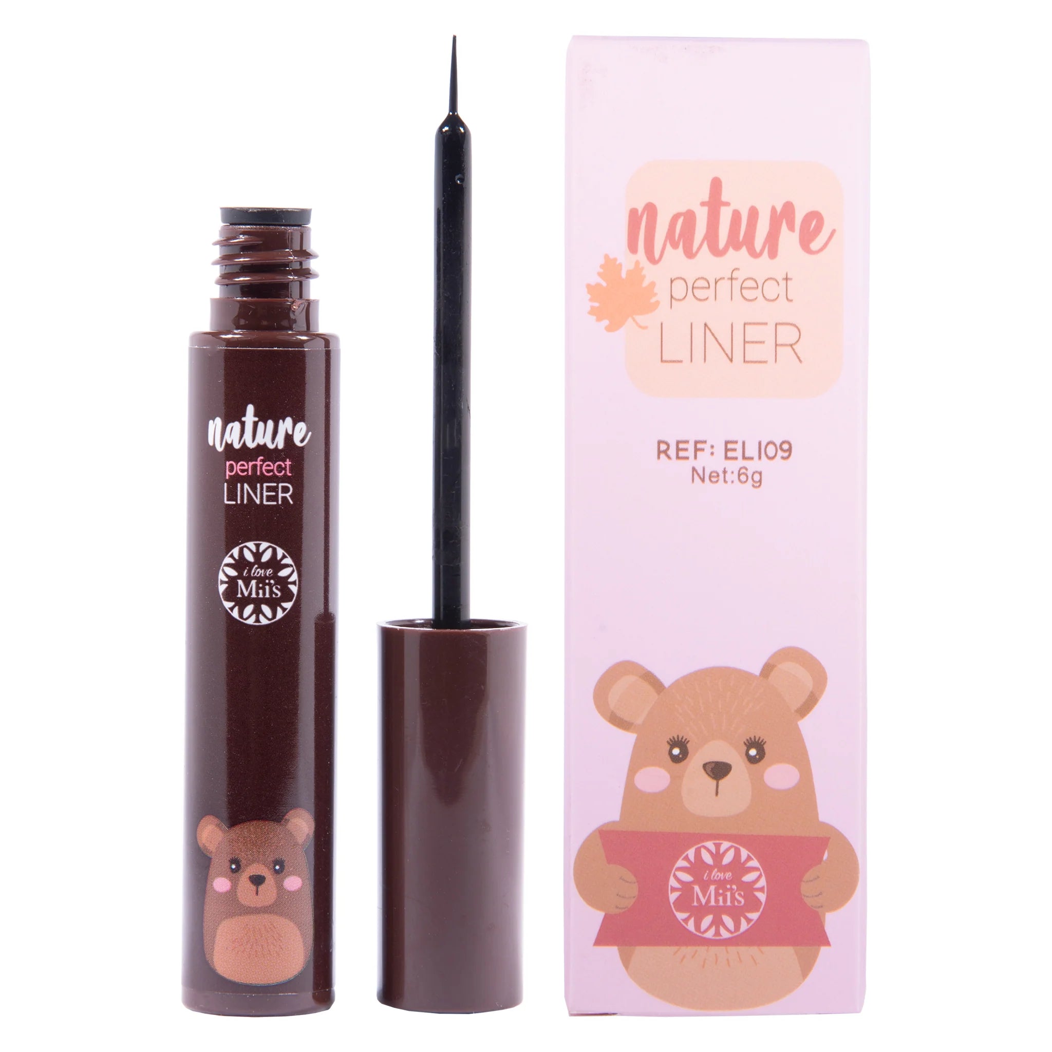Delineador Líquido Osito ELI09 Miis Cosmetics