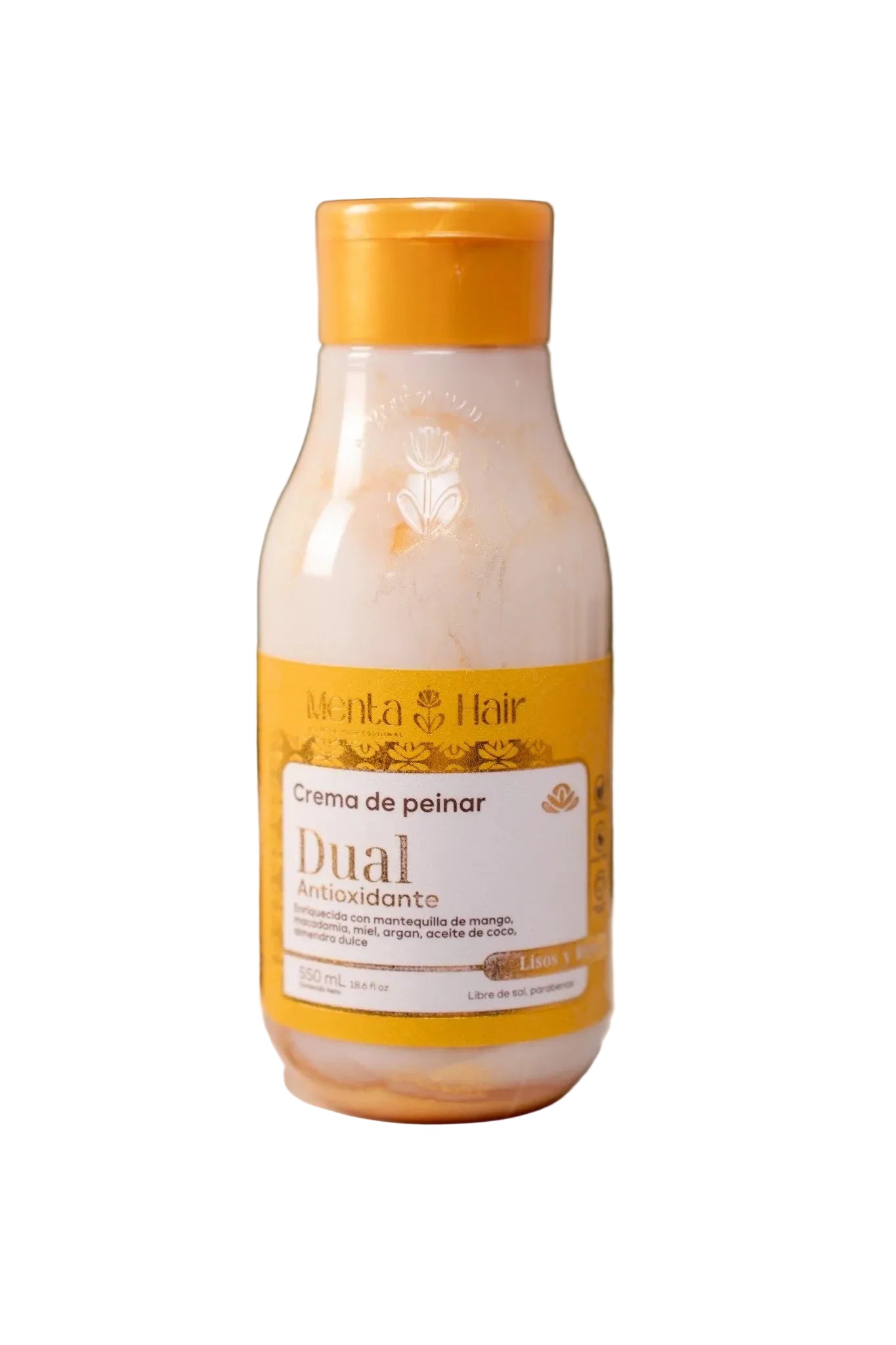 CREMA DE PEINAR DUAL LISOS Y RIZOS *550ML MENTA HAIR