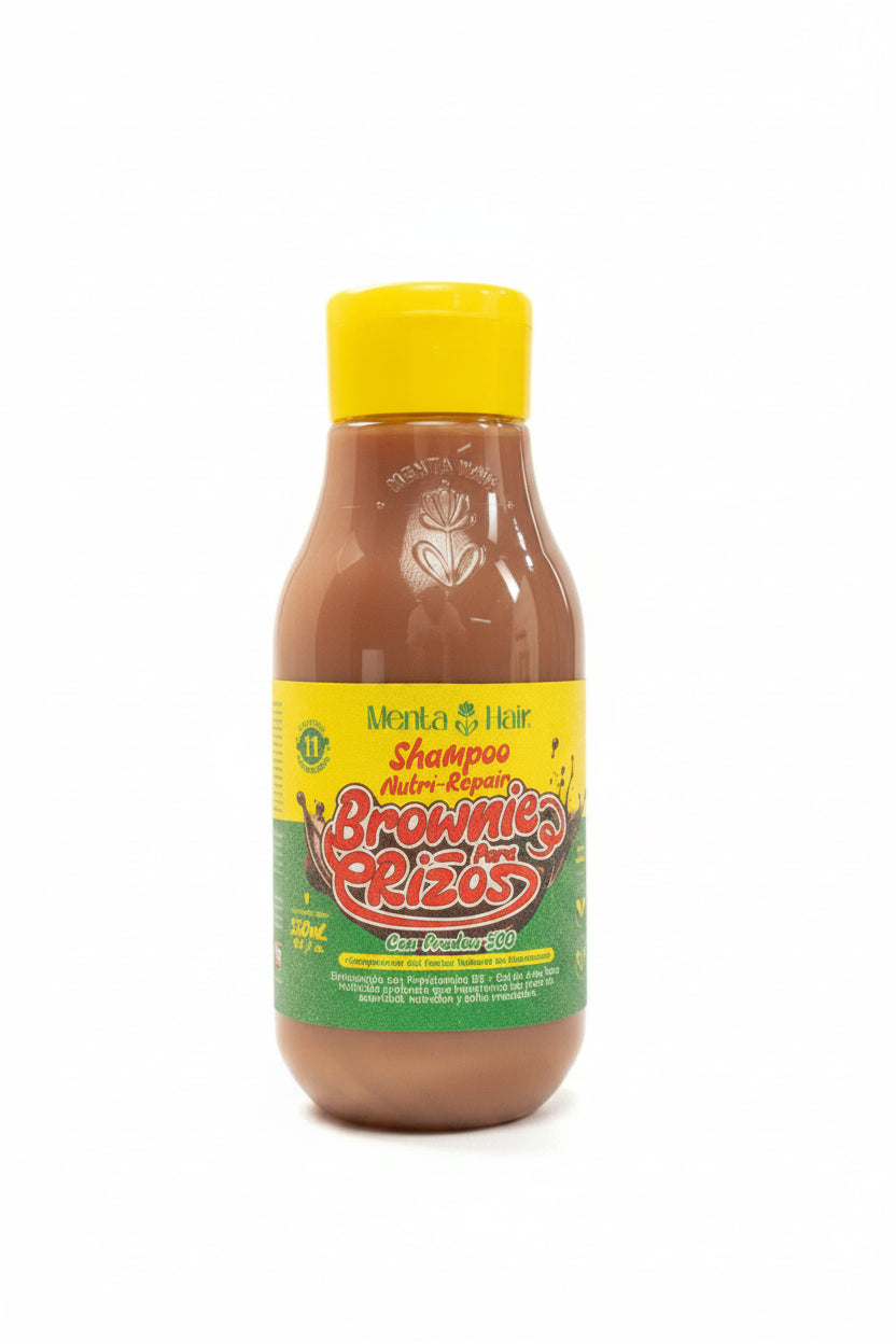 SHAMPOO NUTRI-REPAIR BROWNIE PARA RIZOS *550ML MENTA HAIR