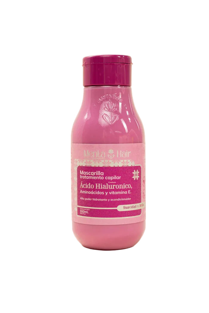 MASCARILLA TRATAMIENTO CAPILAR CON ÁCIDO HIALURÓNICO *550ML MENTA HAIR