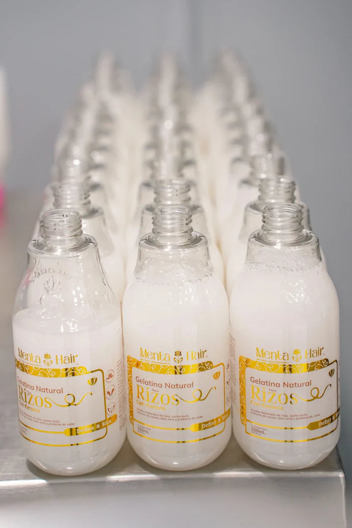 GELATINA NATURAL PARA RIZOS CON KERAVIS *550ML MENTA HAIR