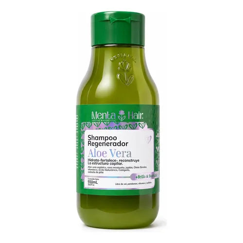 SHAMPOO REGENERADOR ALOE VERA *550ML MENTA HAIR