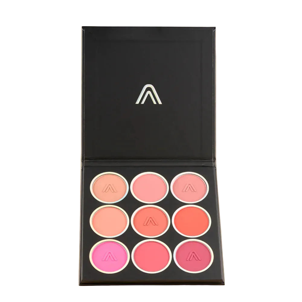 Paleta de rubores Blushed Cheecks x9 tonos Atenea BLUSHX9