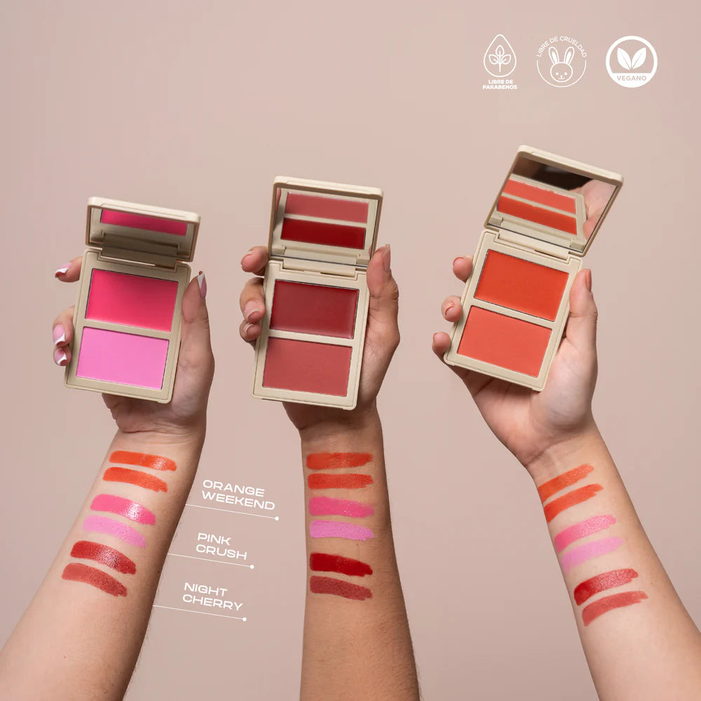 Rubor en dúo Allure crema y polvo compacto Atenea