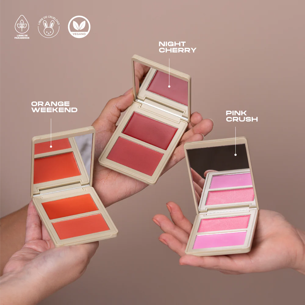 Rubor en dúo Allure crema y polvo compacto Atenea