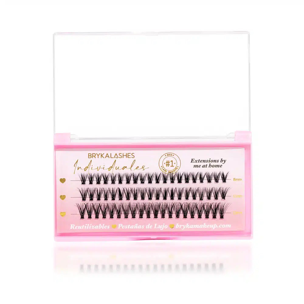 Pestañas Individuales Efecto Ruso Mix 3 Líneas Bryka