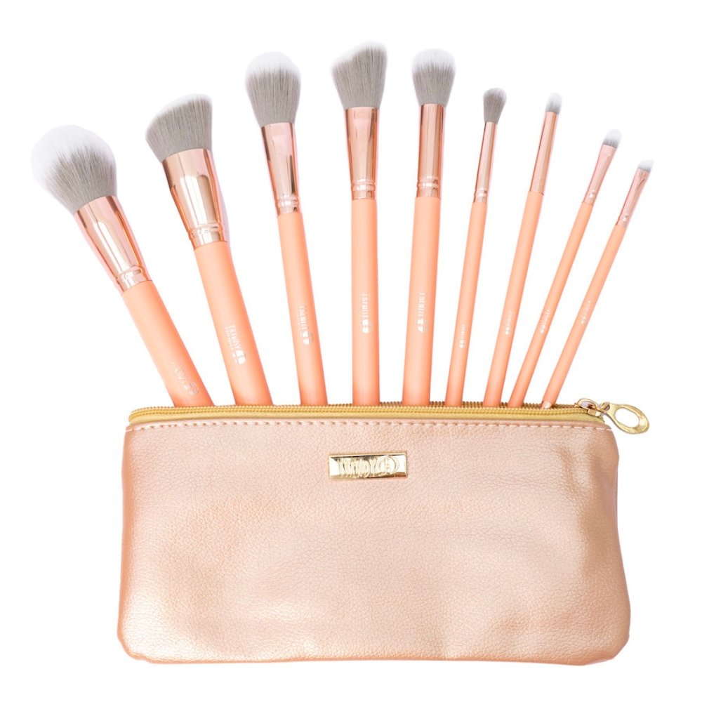 Kit de Brochas Coral 9 Brochas Trendy KC8