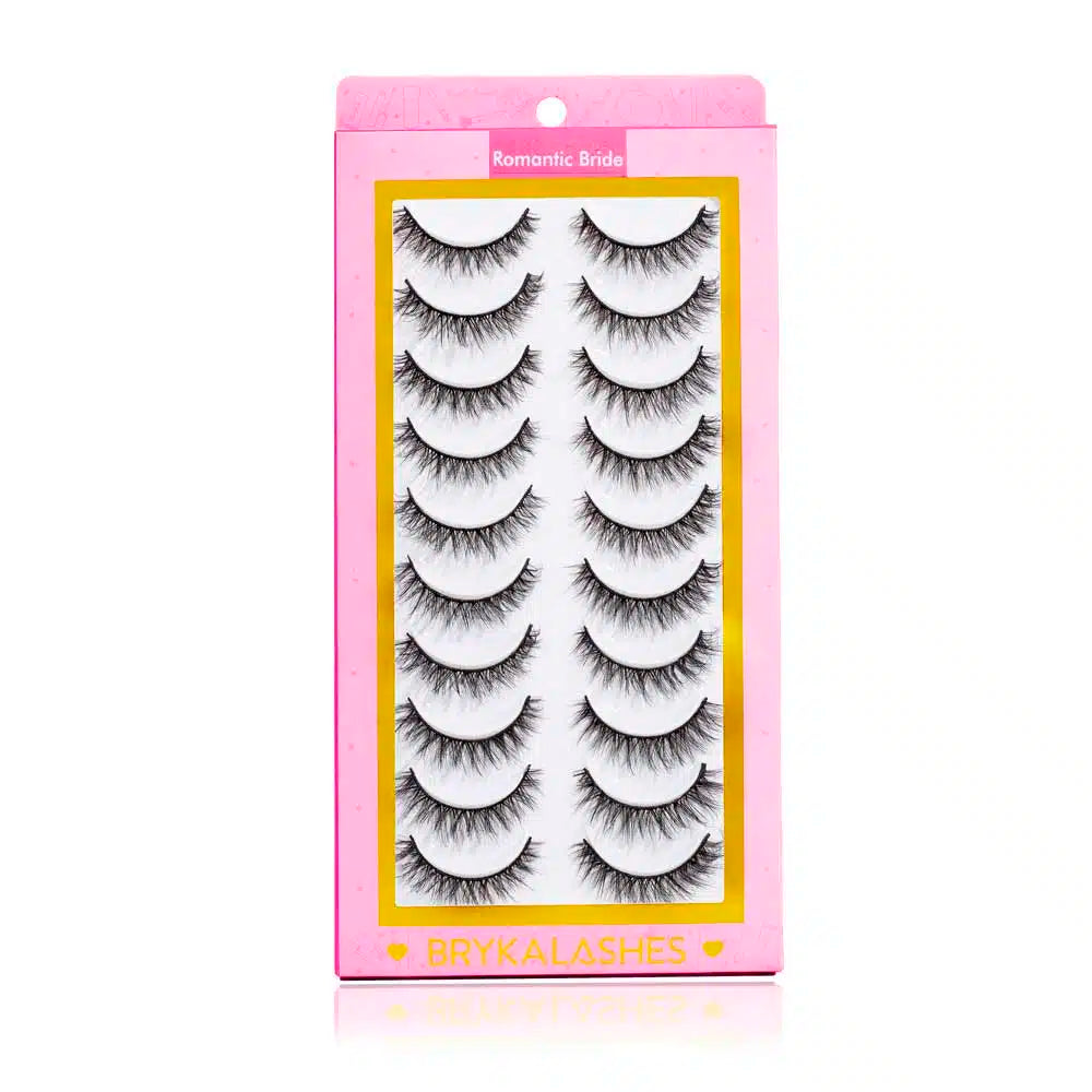 Pestañas Romantic Bride 10 Pares Bryka