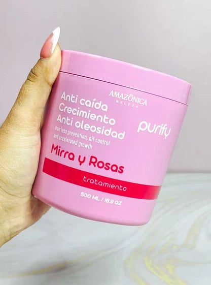 MASCARILLA PURIFY MIRRA Y ROSAS *500ML AMAZÔNICA BELEZA