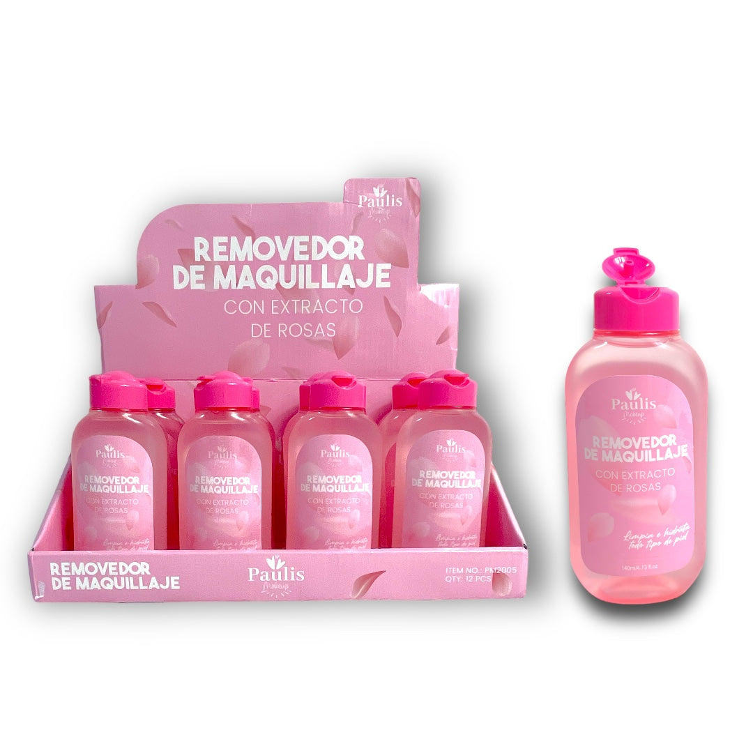 Removedor de Maquillaje con Extracto de Rosas 140 ml Paulis Makeup