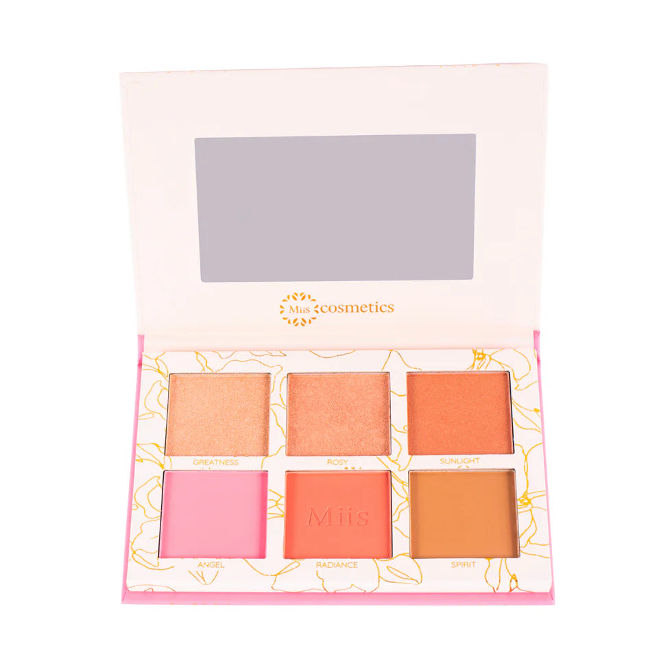 Paleta de Rostro Colección Grace PRG01 Miis Cosmetics