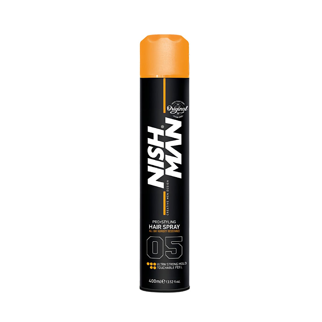 Laca Capilar Ultra 05 Negra 400 ml Nishman