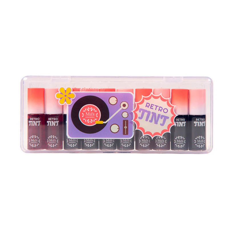 Tintas de Labios Mini Retro Tint x 10 Miis Cosmetics