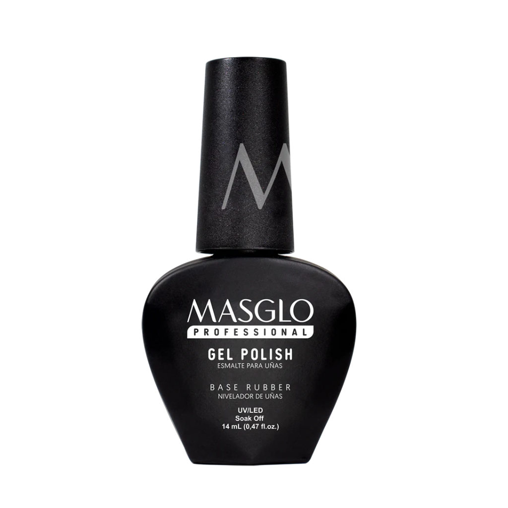 Esmalte Gel Polish Base Rubber Clear Masglo
