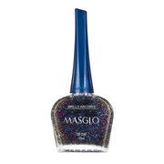 Esmalte Tradicional Brillo Particulas Arcoiris 13.5 ml Masglo