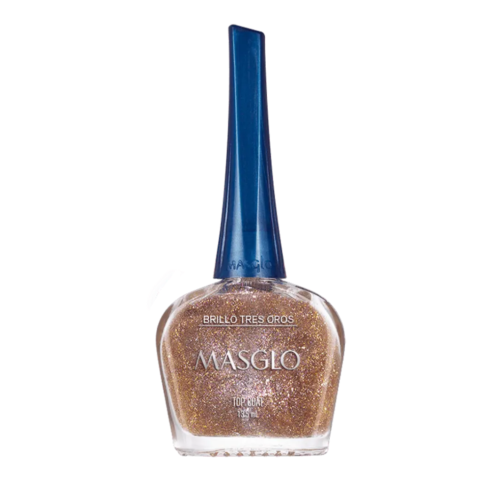 Esmalte Tradicional Brillo Particulas Tres Oros 13.5 ml Masglo