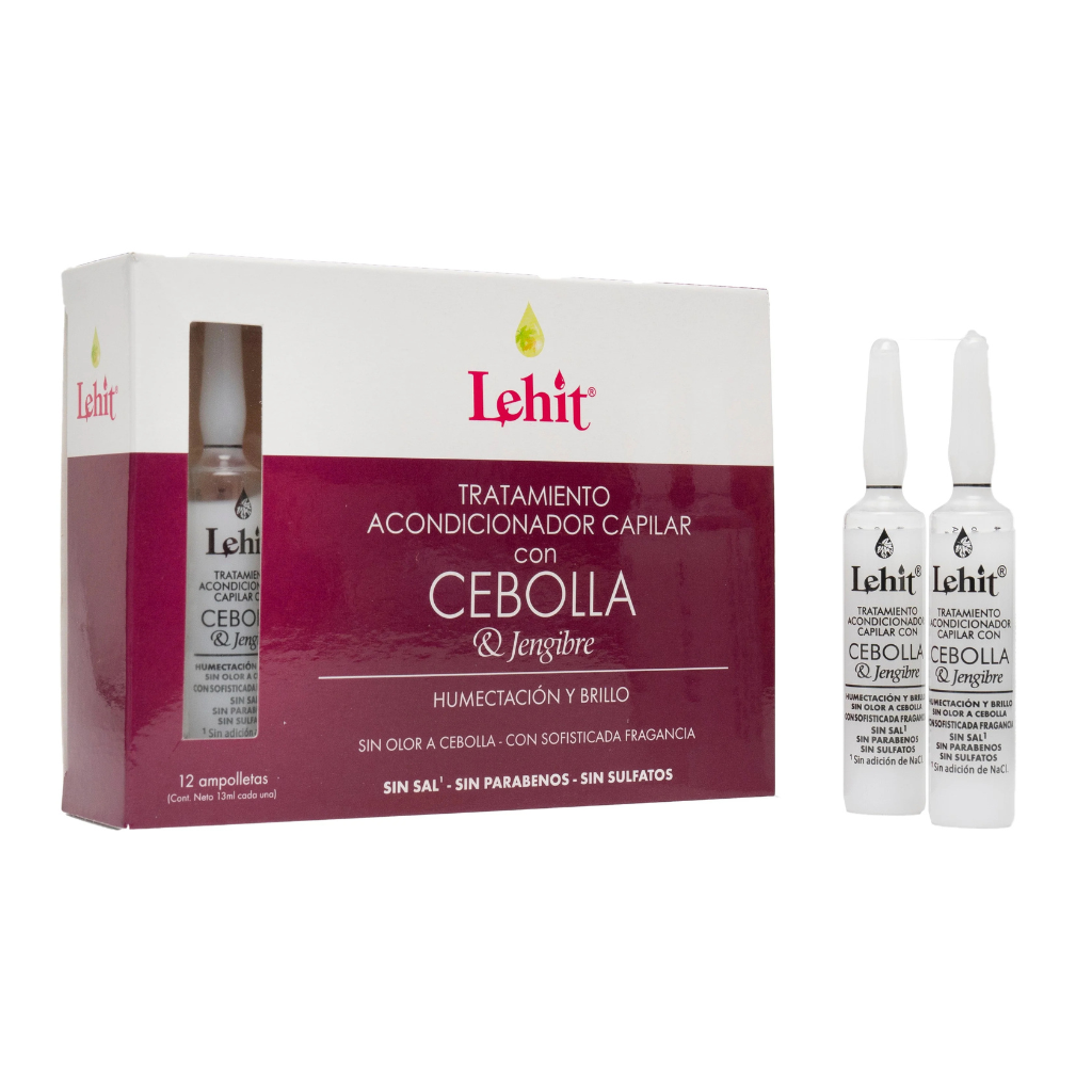 Tratamiento Acondicionador Cebolla y Jengibre Anticaída 13ml Lehit