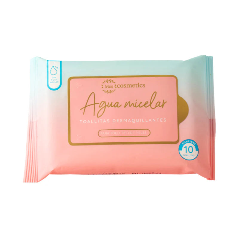 Toallitas Desmaquillantes Agua Micelar x10 Miis Cosmetics