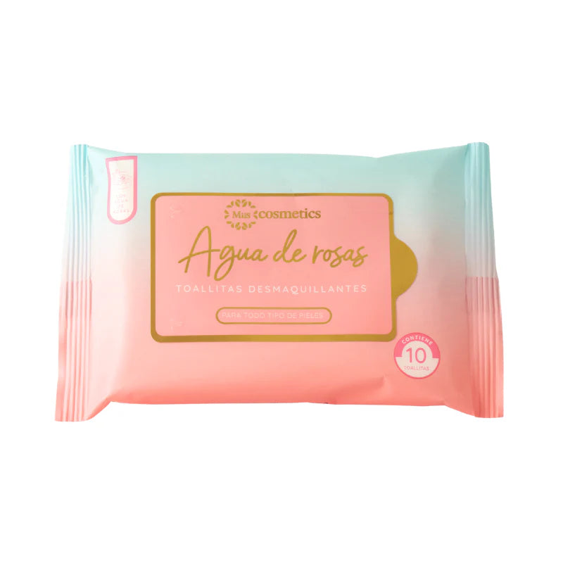 Toallitas Desmaquillantes Agua de Rosas x10 Miis Cosmetics