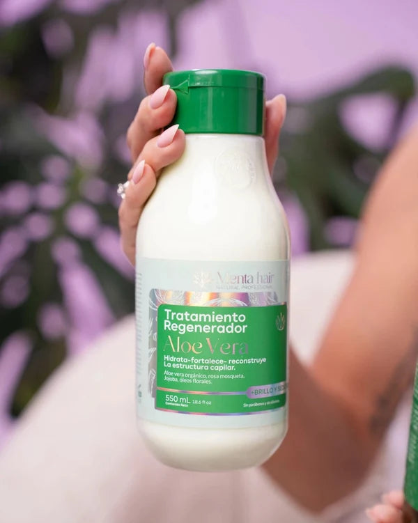 TRATAMIENTO ACONDICIONADOR ALOE VERA *550ML MENTA HAIR