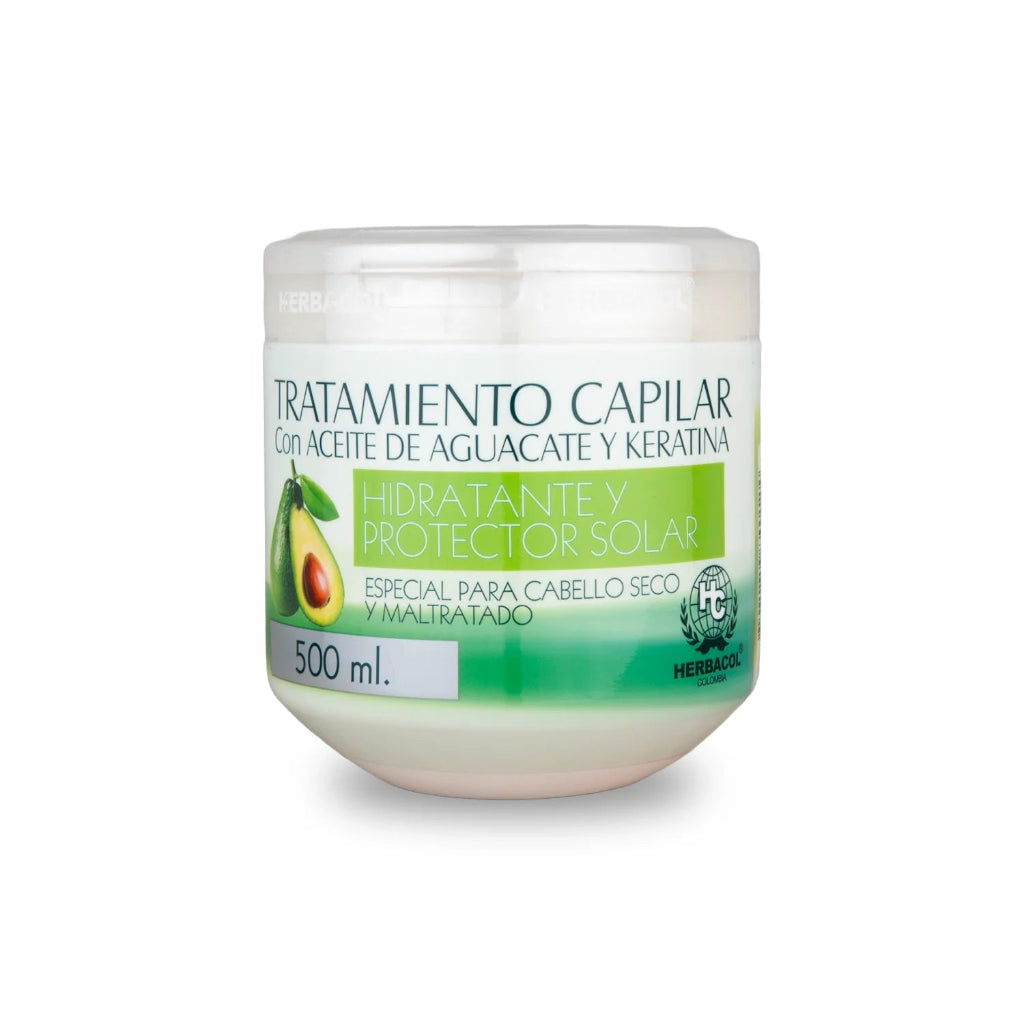 Tratamiento Aguacate y Keratina 500ml Herbacol