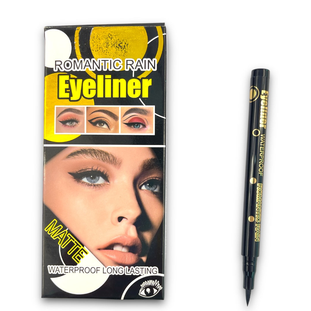 Delineador Plumón Negro Matte Waterproof Y519 Romantic Rain