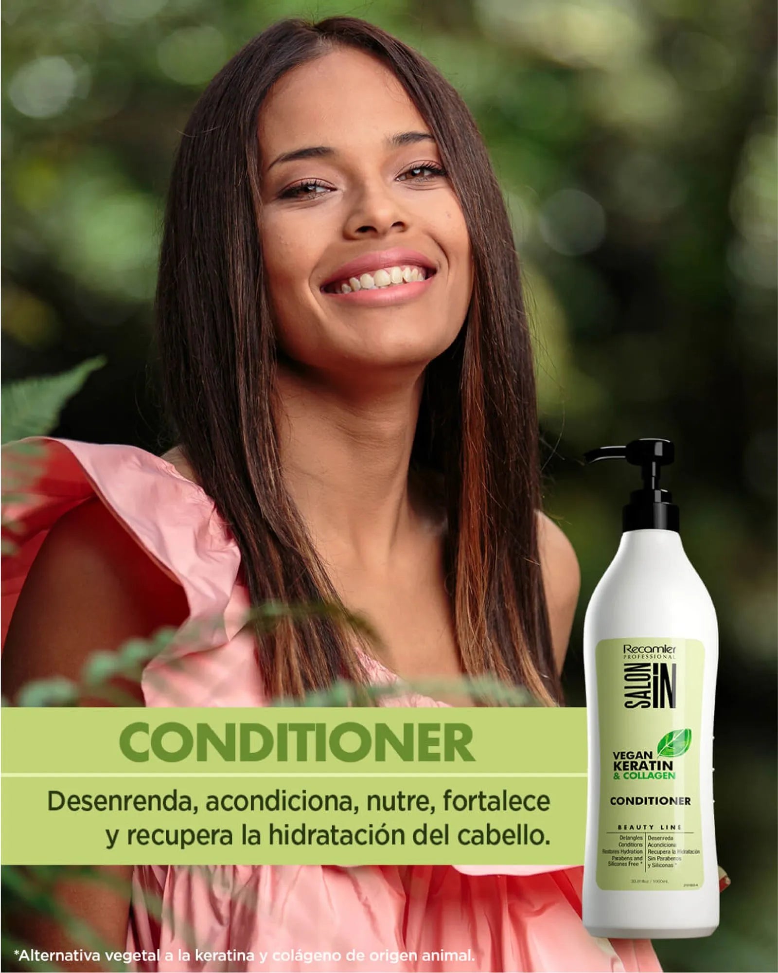 Acondicionador Vegan Keratin Collagen Recamier 1000 ml