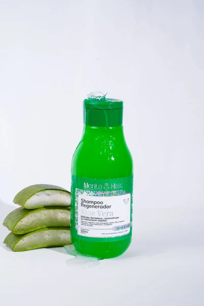 SHAMPOO REGENERADOR ALOE VERA *550ML MENTA HAIR