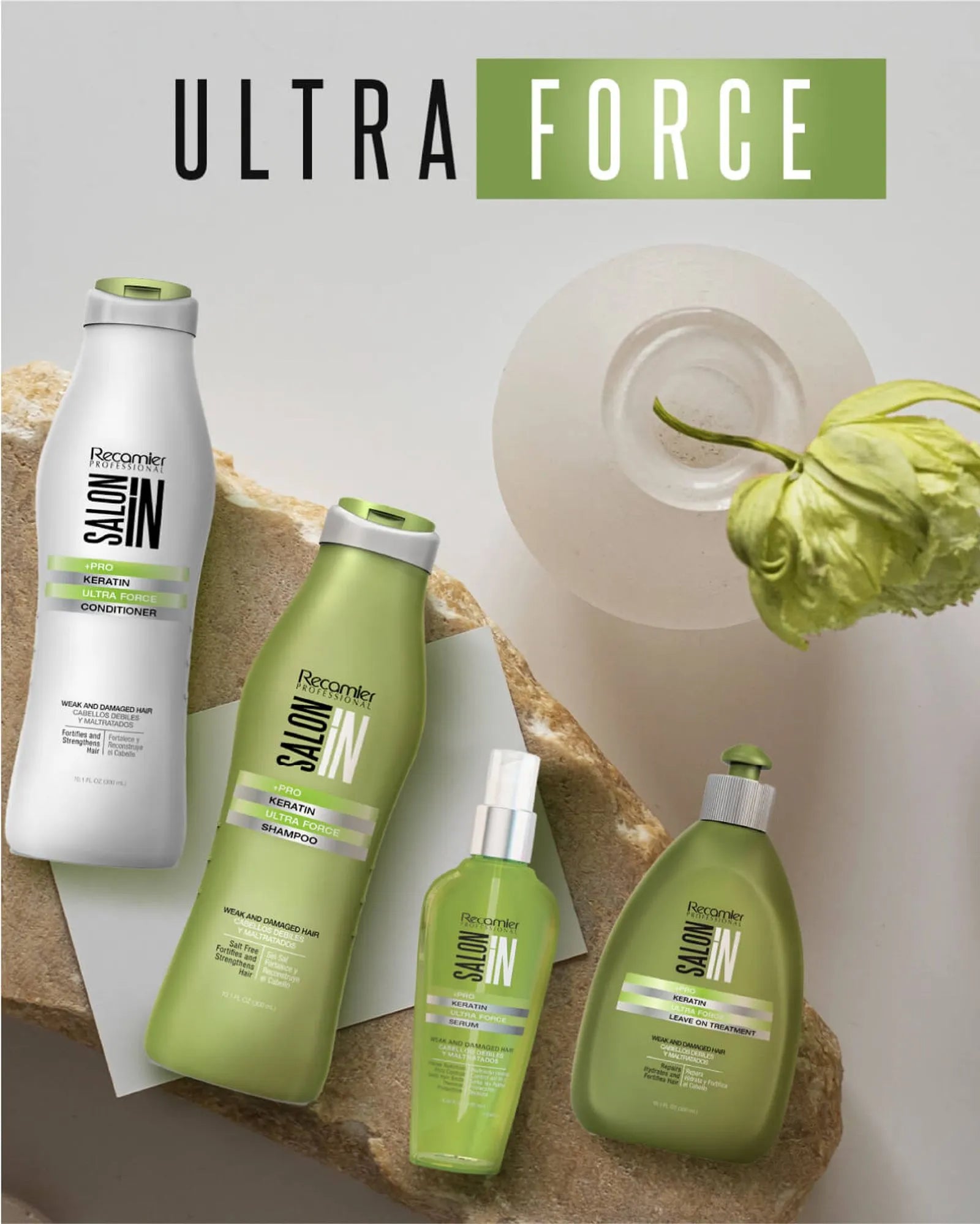 Crema De Peinar Keratin Ultraforce Leave On Treat Recamier X 300