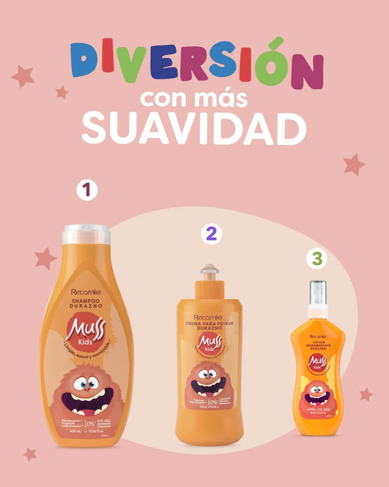 Crema De Peinar Durazno Baby X300Ml Recamier Muss