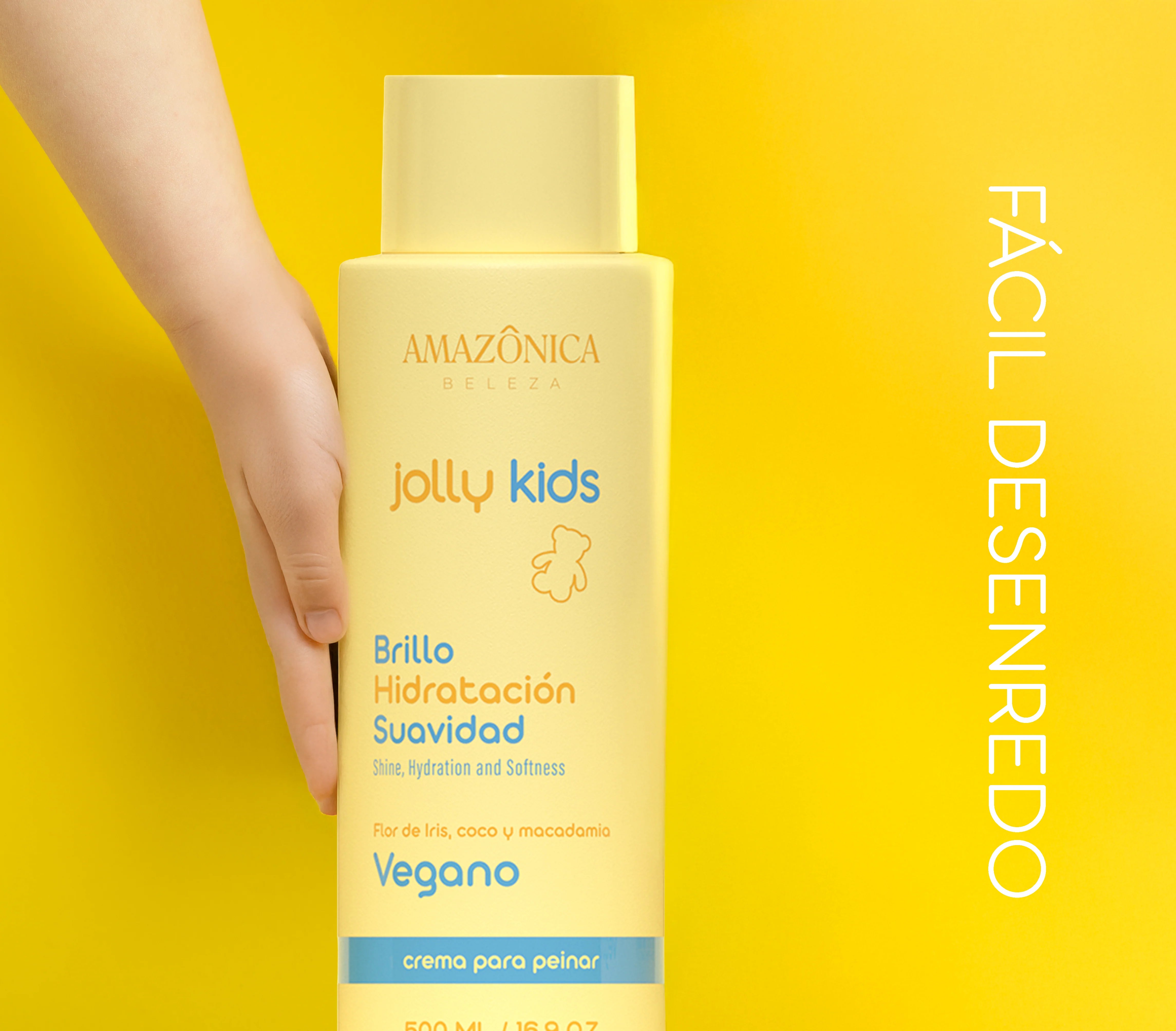 CREMA PARA PEINAR JOLLY KIDS *500ML AMAZONICA BELEZA