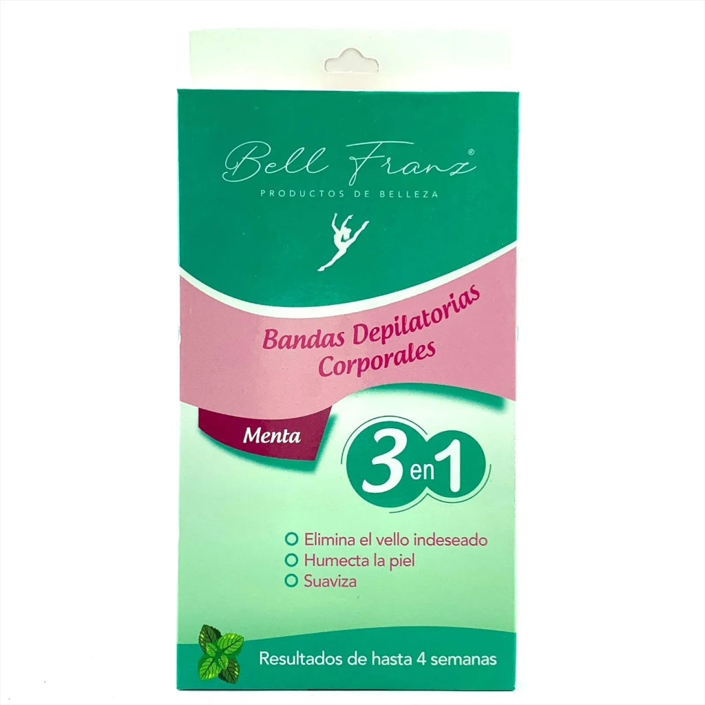 Bandas Depilatorias Corporales Menta Bell Franz x6 Unidades