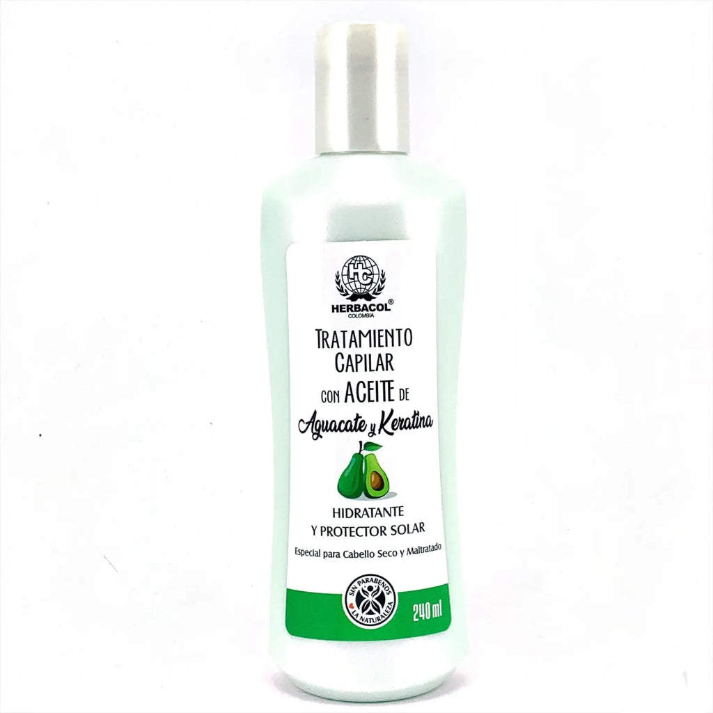 Tratamiento Aguacate y Keratina 250ml Herbacol