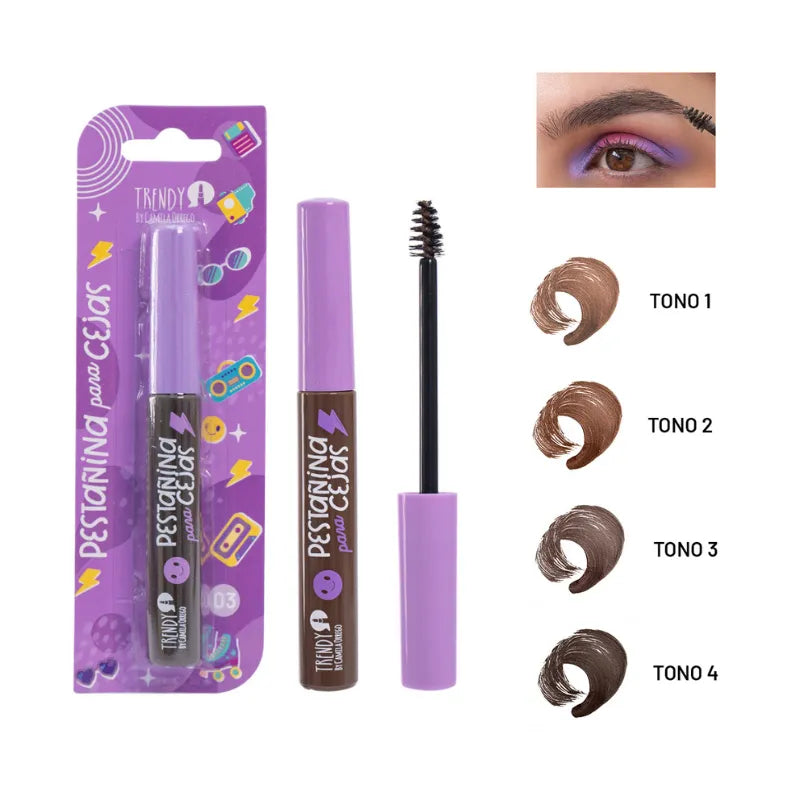 Pestañina para Cejas con Color 5,5 g Trendy PCT1858