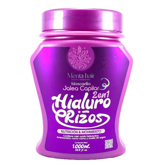 JALEA CAPILAR 2 EN 1 HIALURO RIZOS *1000ML MENTA HAIR