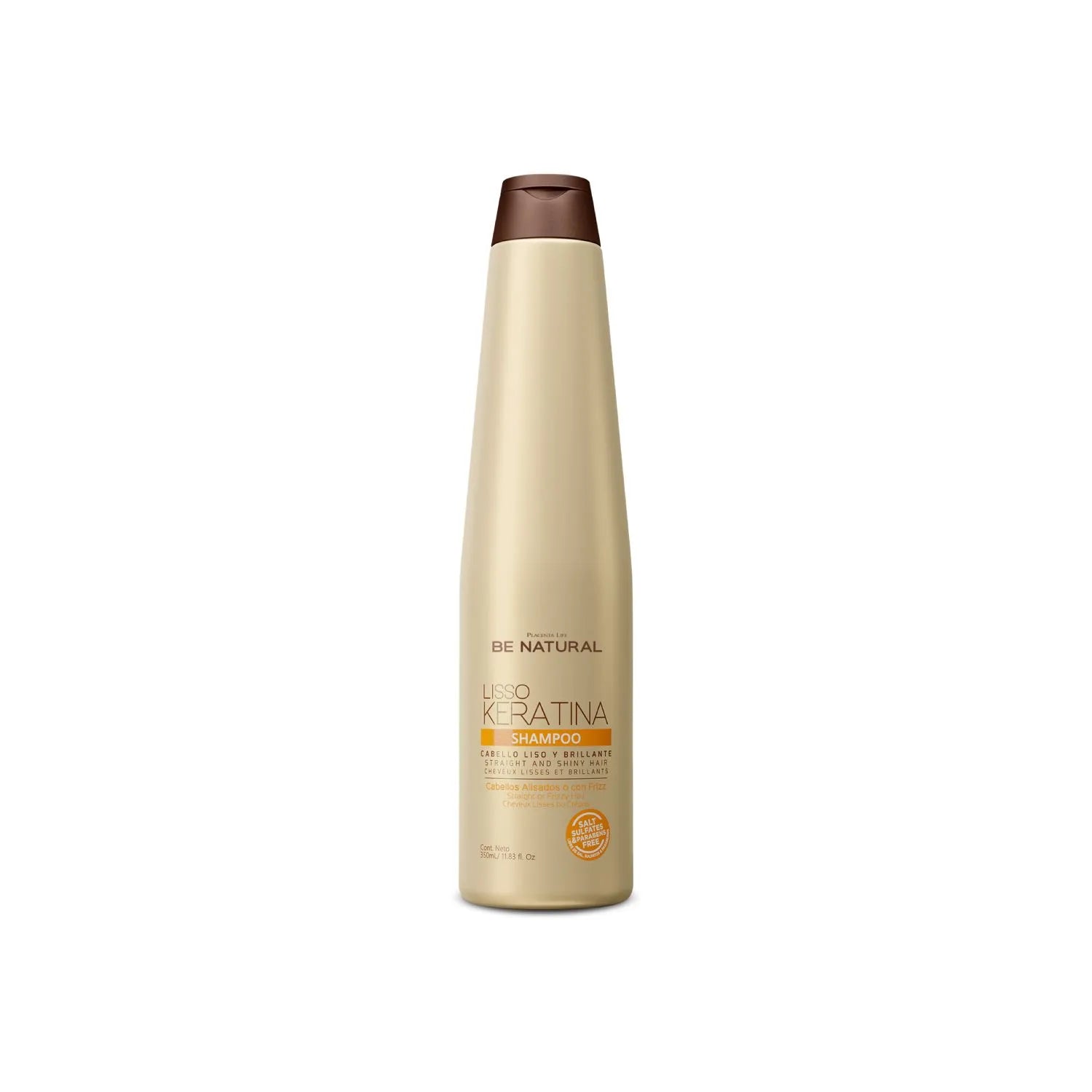 Shampoo Be Natural Liso Keratina X350Ml