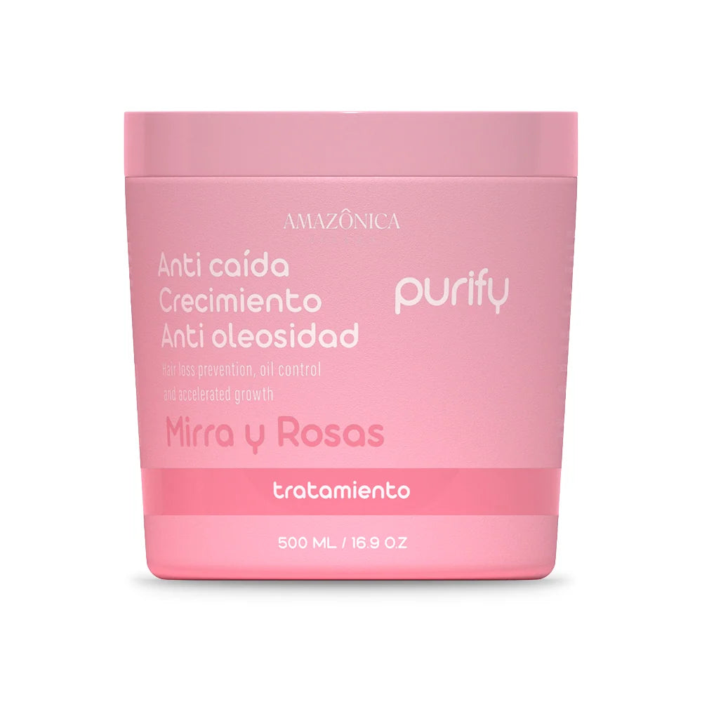 MASCARILLA PURIFY MIRRA Y ROSAS *500ML AMAZÔNICA BELEZA