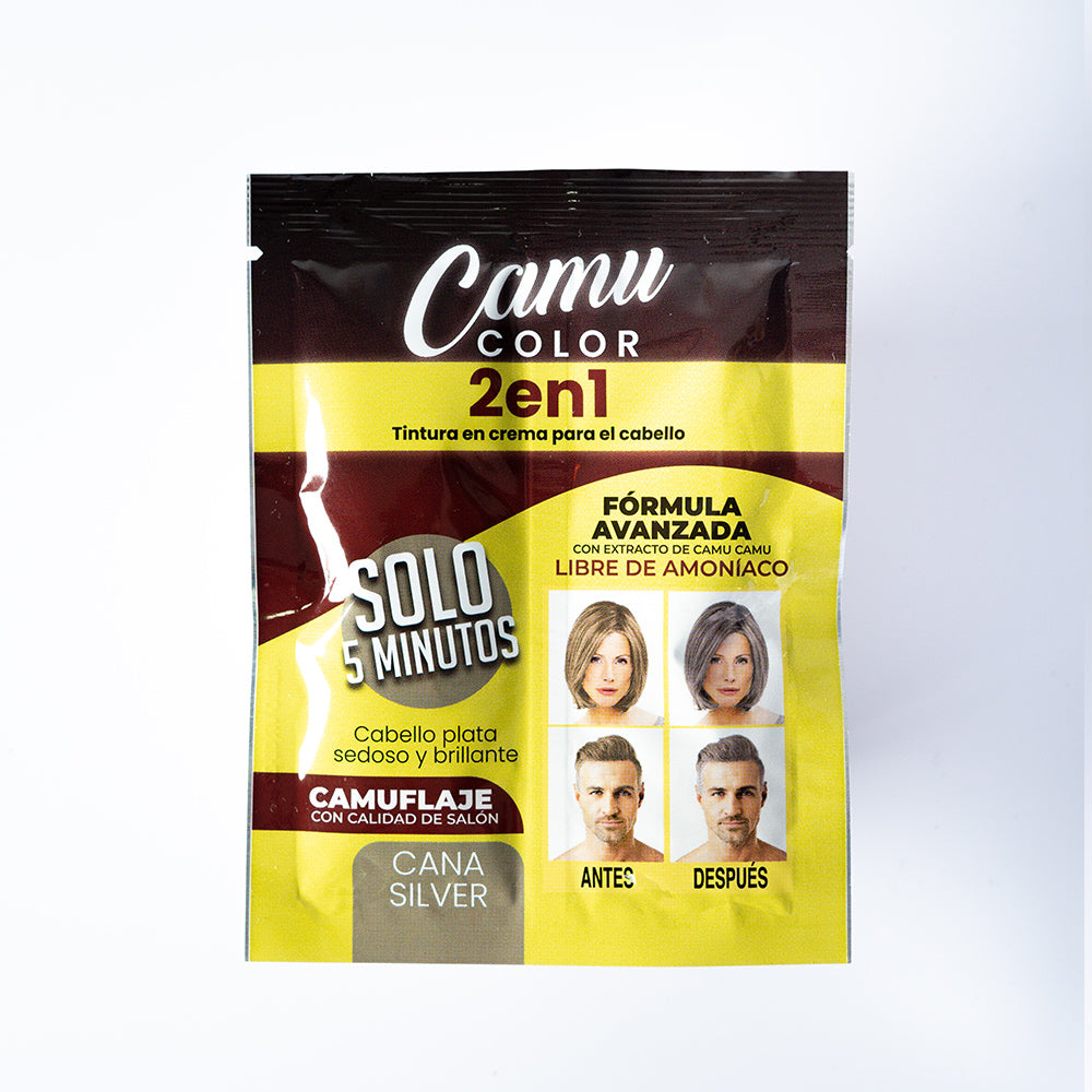 Tinte Camuflaje de Canas 5 Minutos Camu