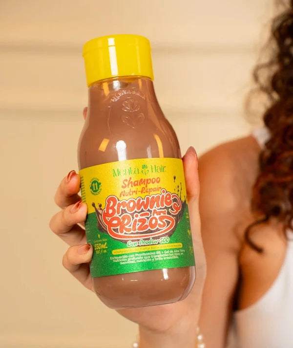 SHAMPOO NUTRI-REPAIR BROWNIE PARA RIZOS *550ML MENTA HAIR