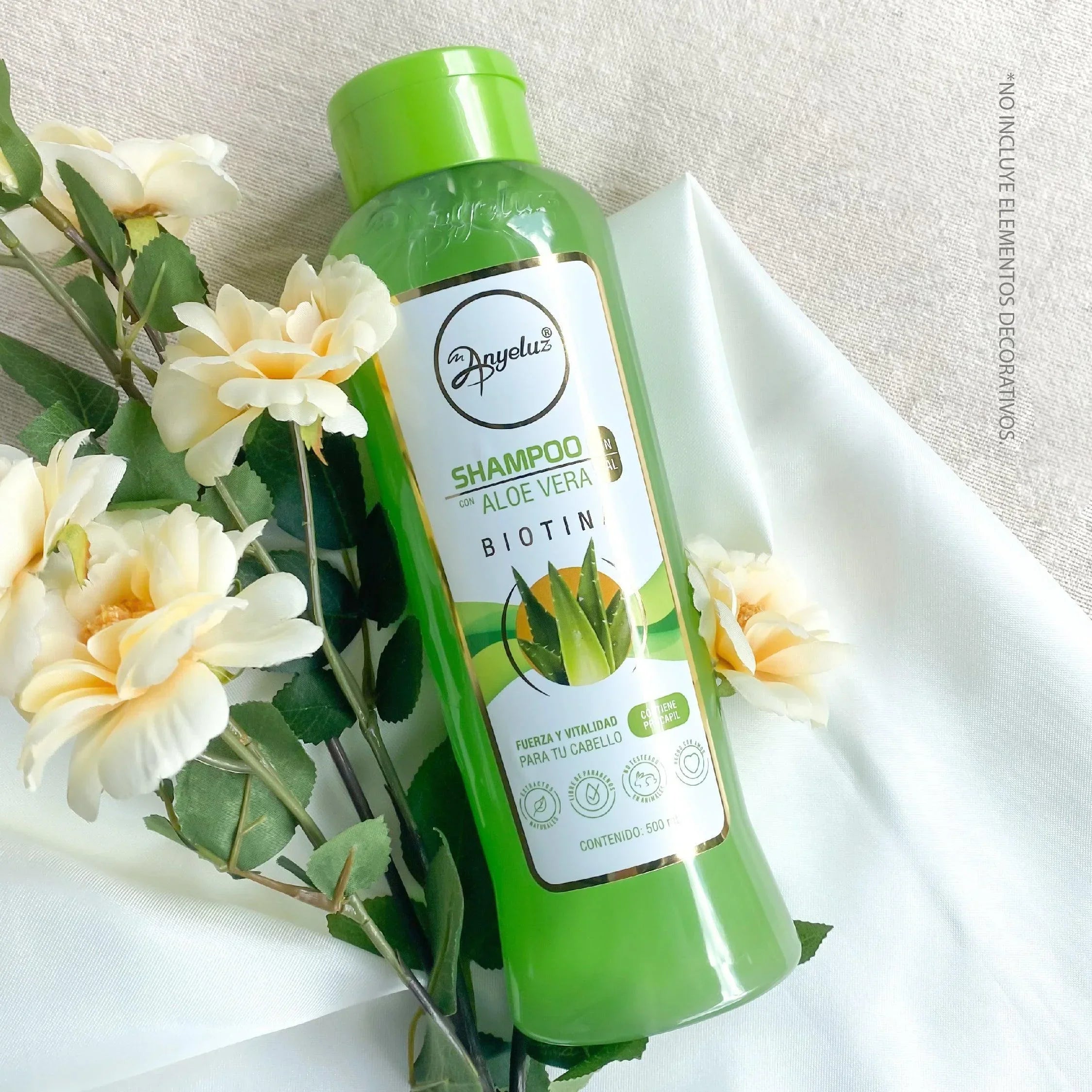 Shampoo Hidratante de Aloe Vera Anyeluz 500 ml