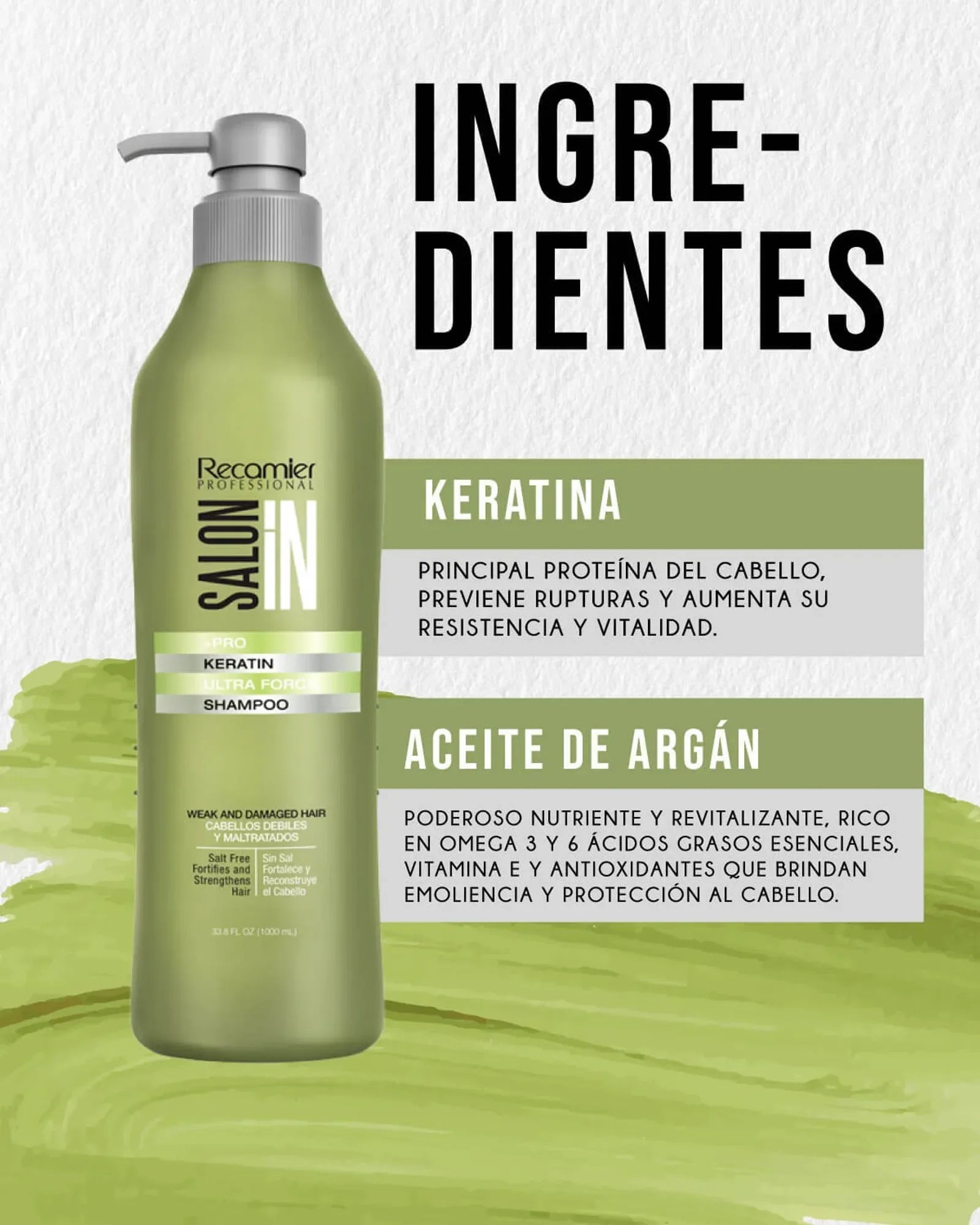 Shampoo Keratin Ultra Force Salon In Recamier 1000 ml