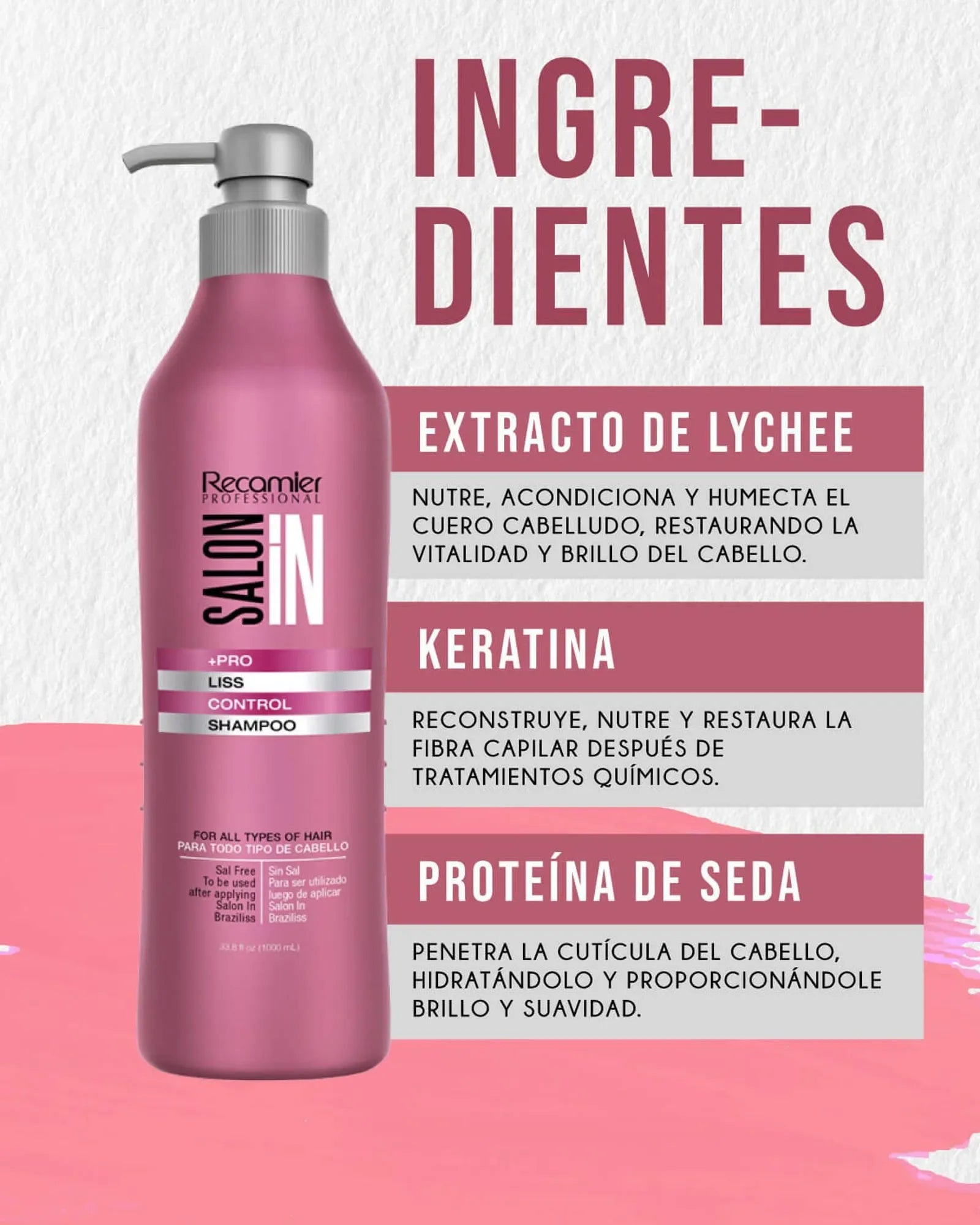Shampoo Liss Control Salon In Recamier 1000 ml